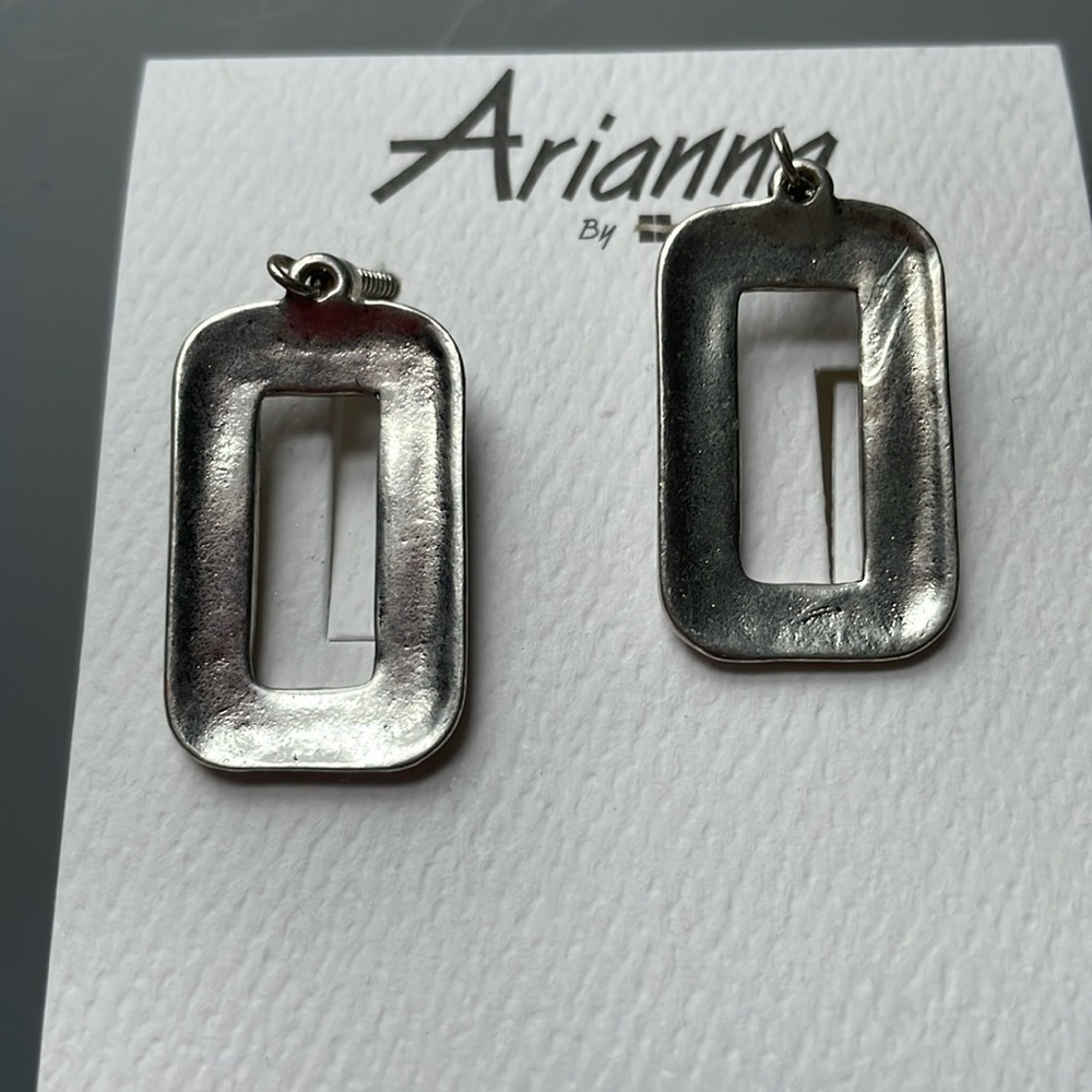 Arianna by Howard’s New Black/Silver Earrings - Picture 4 of 4